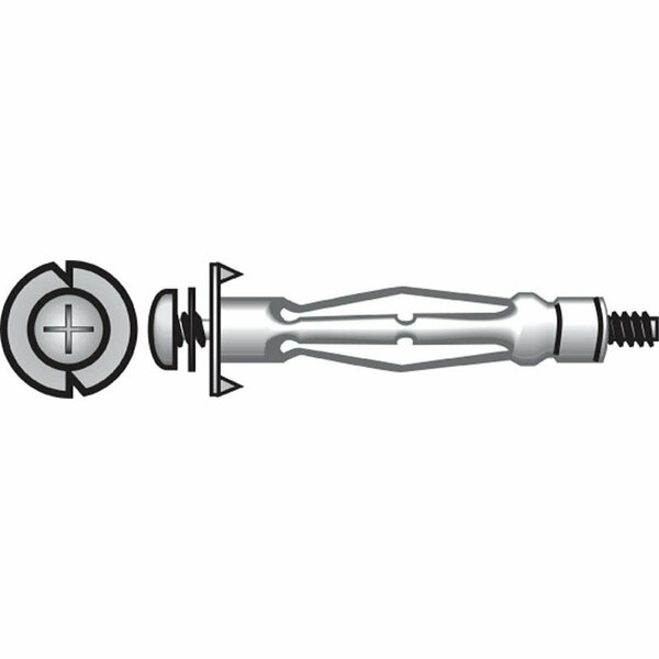Aceds 0.13 in. Hollow Wall Anchors with Screw 51806